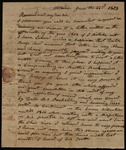 Letter from Elizabeth Burge to James B. Finley by Elizabeth Burge