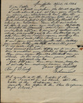 Letter from William Simmons to James B. Finley