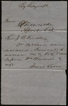 Letter from Josiah Lyons to James B. Finley