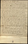 Letter from Allan Dearth to James B. Finley by Allan Dearth