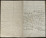 Letter from Thomas McFadden to James B. Finley