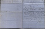 Letter from R. Houston and J.A. Miskey to James B. Finley