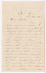 Letter from Wilbur F. Armstrong to Thomas S. Armstrong