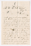 Letter from Wilbur F. Armstrong to Jacob G. Armstrong