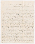 Letter from John W.A. Gillespie to Francis P. Porter and Huldah Porter