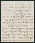 Letter from Gomer Wynne to William Armstrong