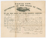 Letter from Governor David Tod to Thomas S. Armstrong by David Tod