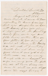 Letter from John Porter to Francis P. Porter