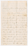 Letter from Jennie Hampton to Francis P. Porter