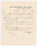 Letter from John Brough to Thomas S. Armstrong