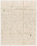 Letter from George W. Porter to Francis P. Porter by George W. Porter